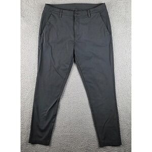 BYLT Premium Basics Men 36 Gray Everyday Pant 2.0 Slim Fit Performance Stretch